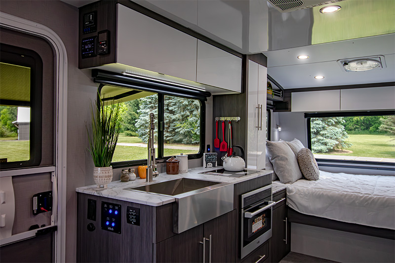 amenities galore, home conveniences camping