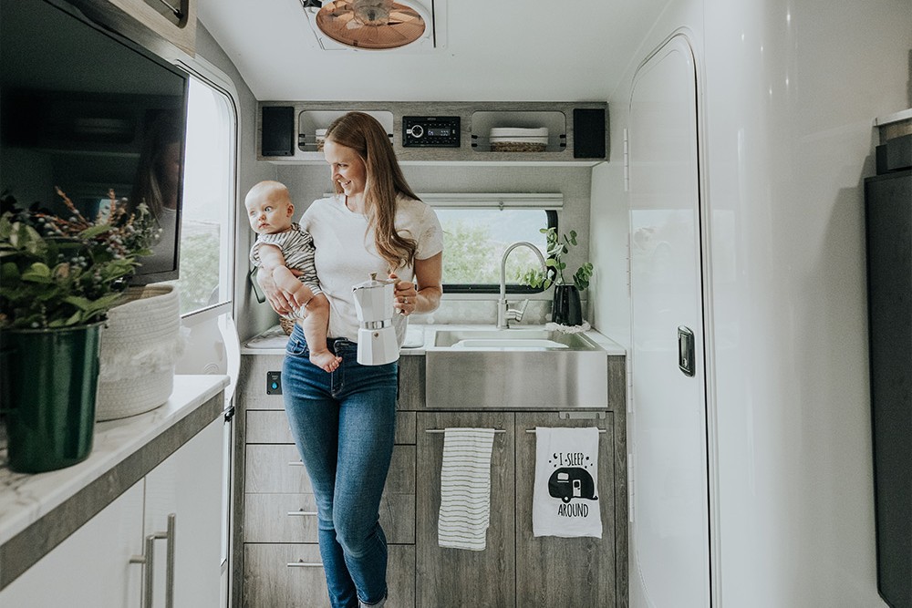 amenities galore, home conveniences camping