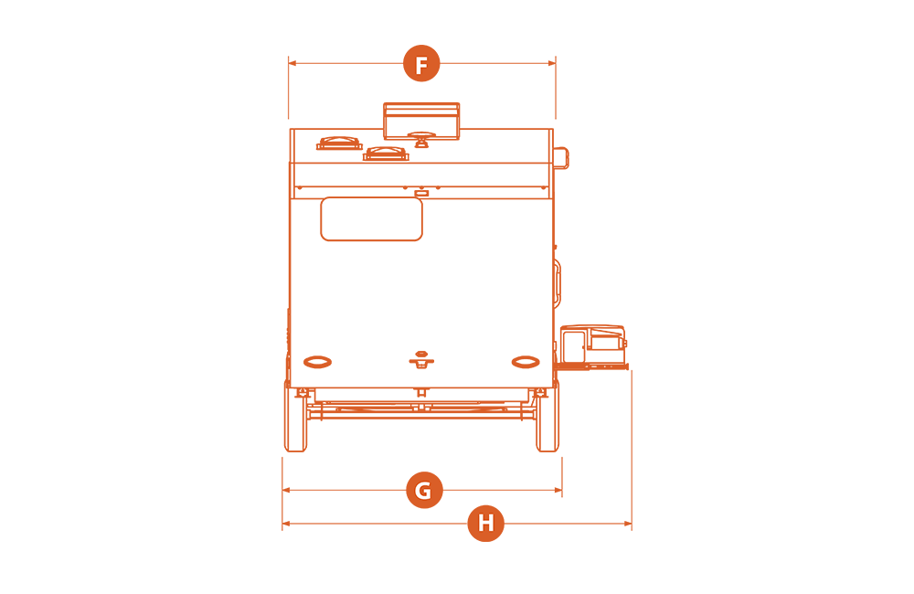 Aucta Sycamore rear dimensions diagram