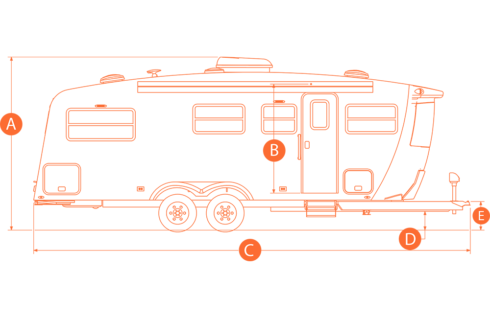 Aucta Willow curbside dimensions diagram
