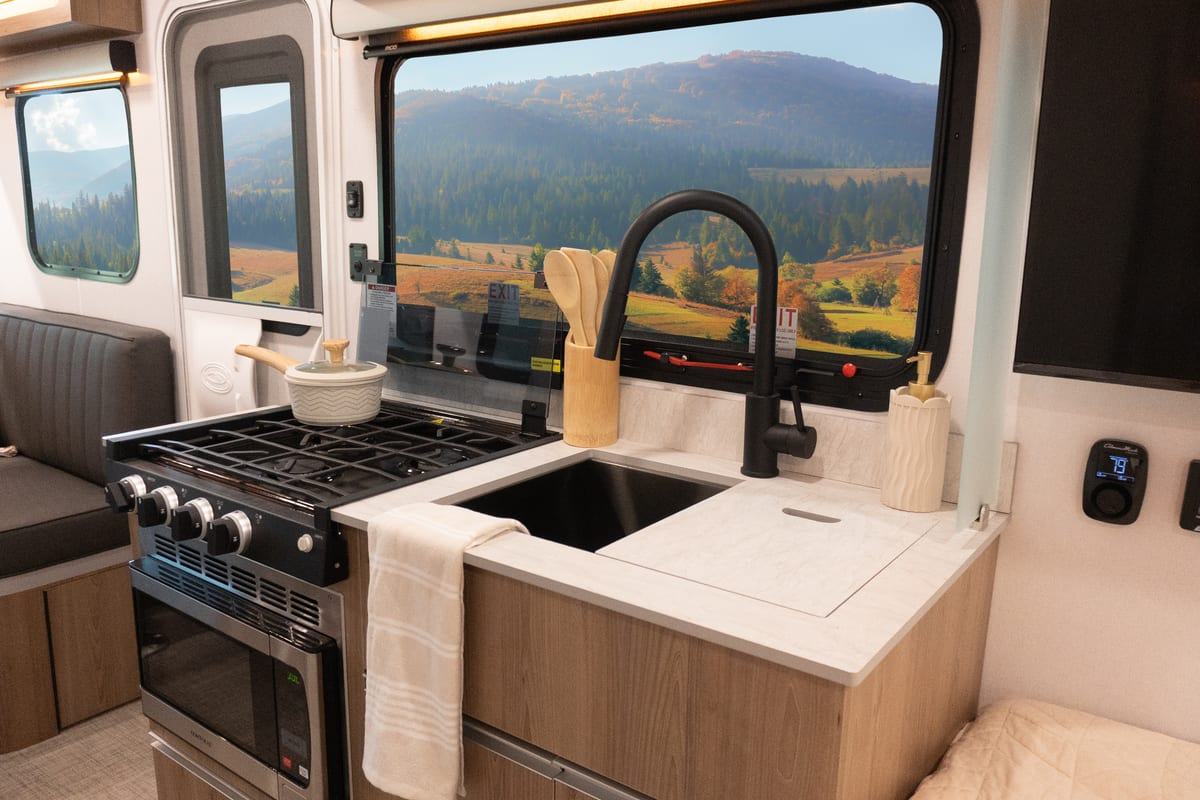 panoramic dinette RV interior
