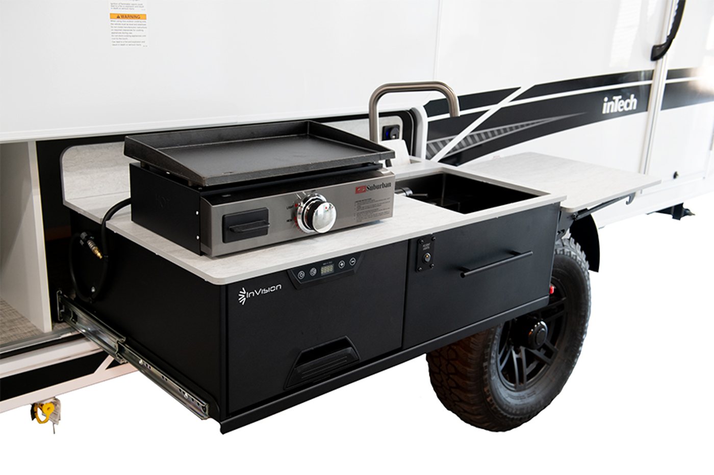 convenient outdoor camping kitchen