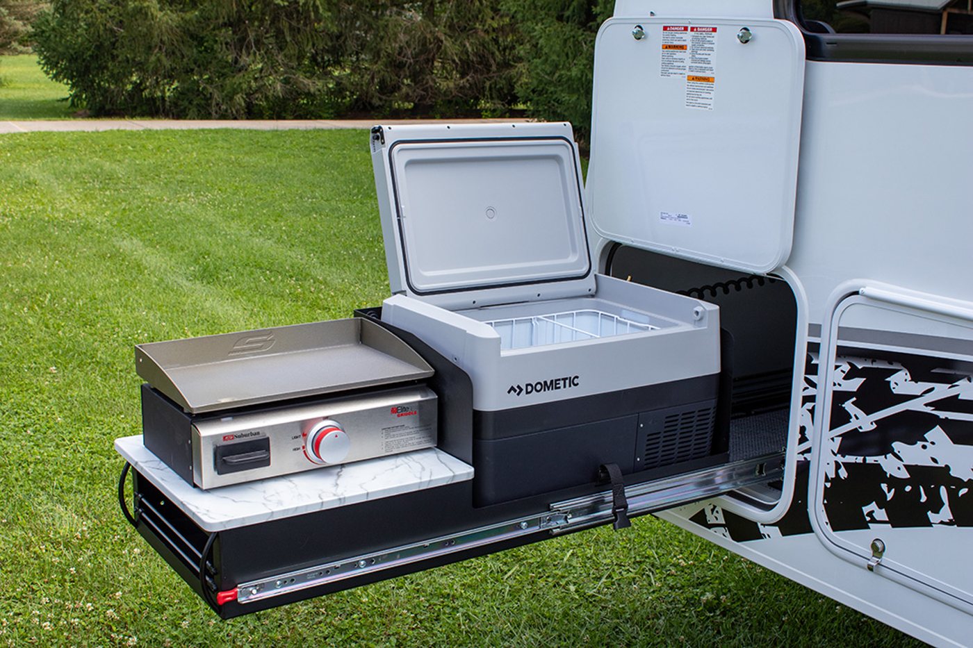 convenient outdoor camping kitchen