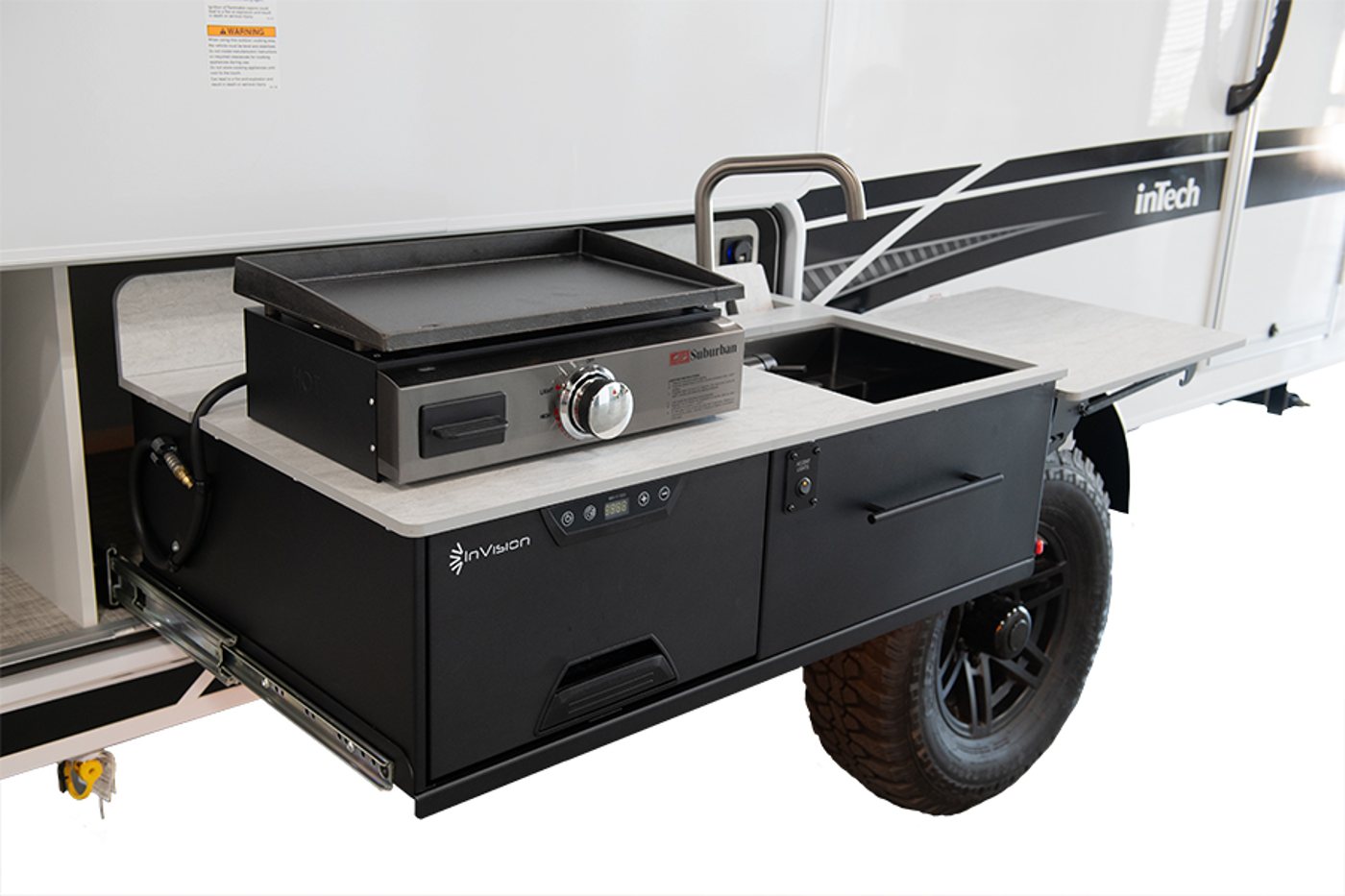 convenient outdoor camping kitchen