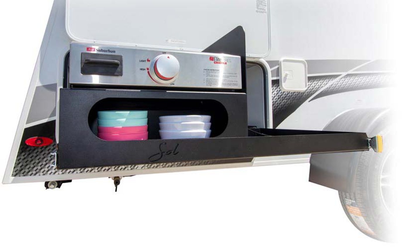 convenient outdoor camping kitchen