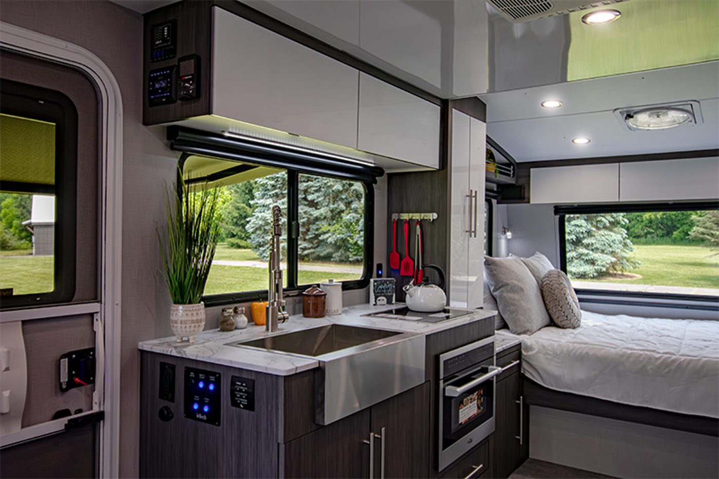 amenities galore, home conveniences camping