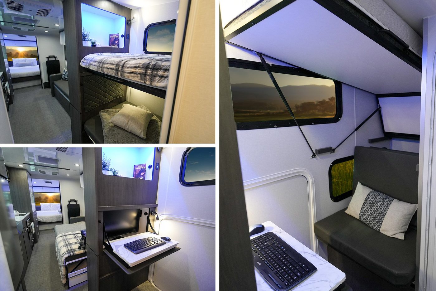 Aucta Sycamore convertible bunk and office space