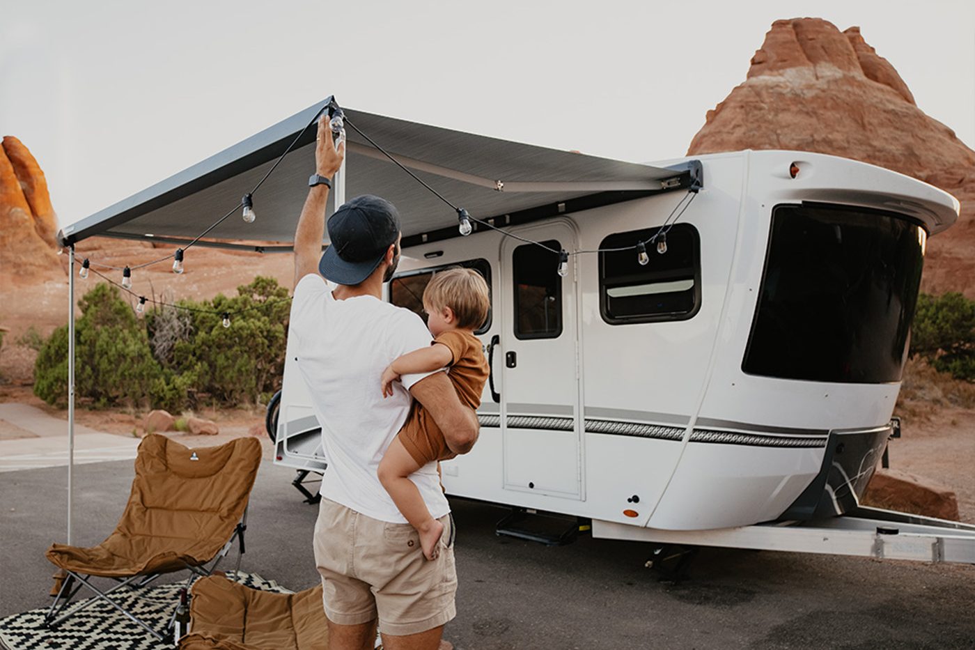 amenities galore, home conveniences camping
