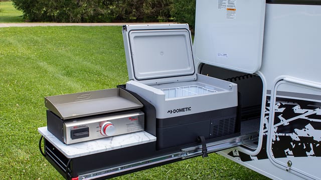 convenient outdoor camping kitchen