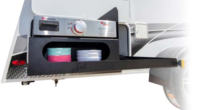 convenient outdoor camping kitchen