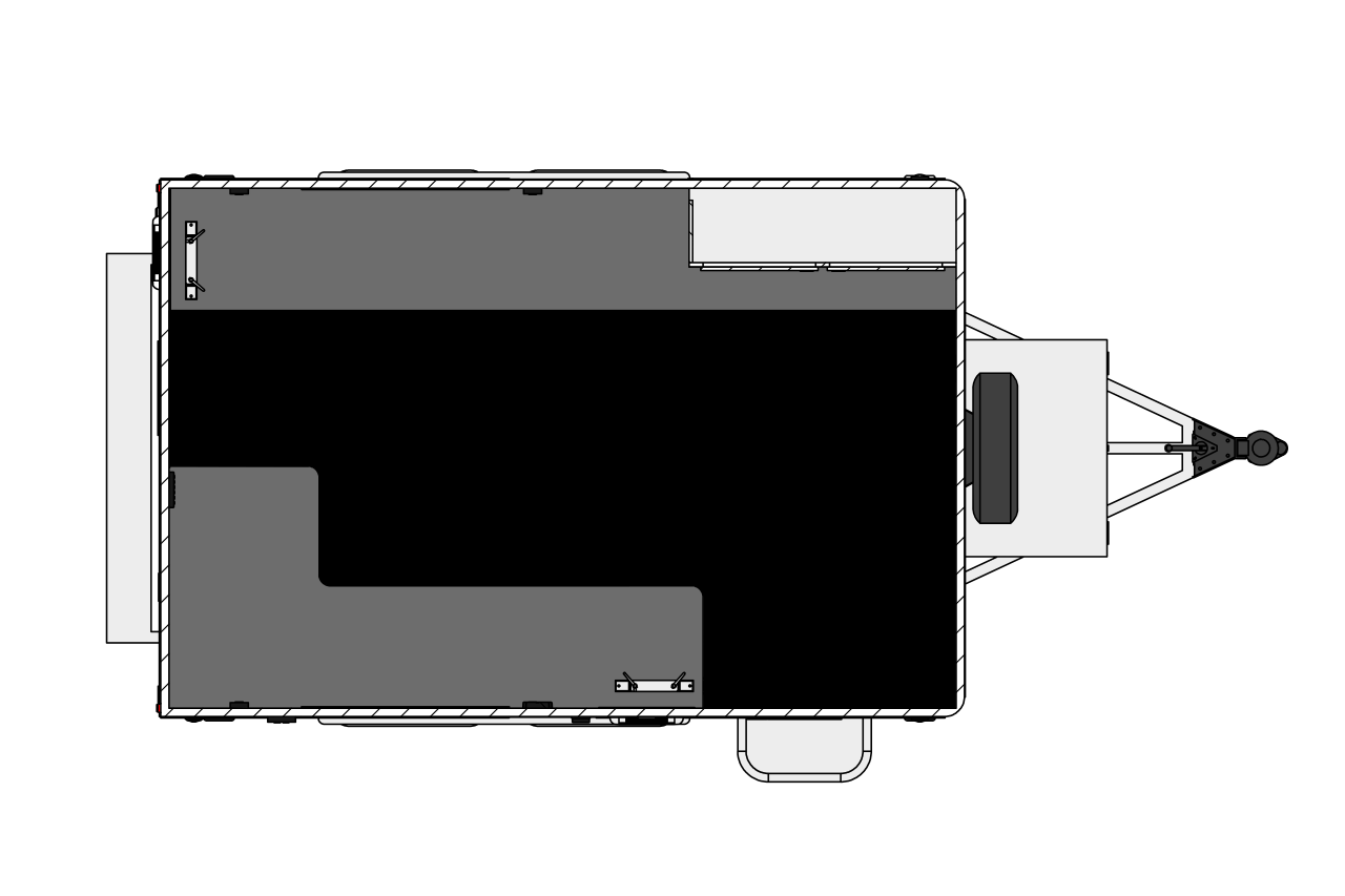 inTech Fiber Splicing 8' x 12' Trailer Floorplan