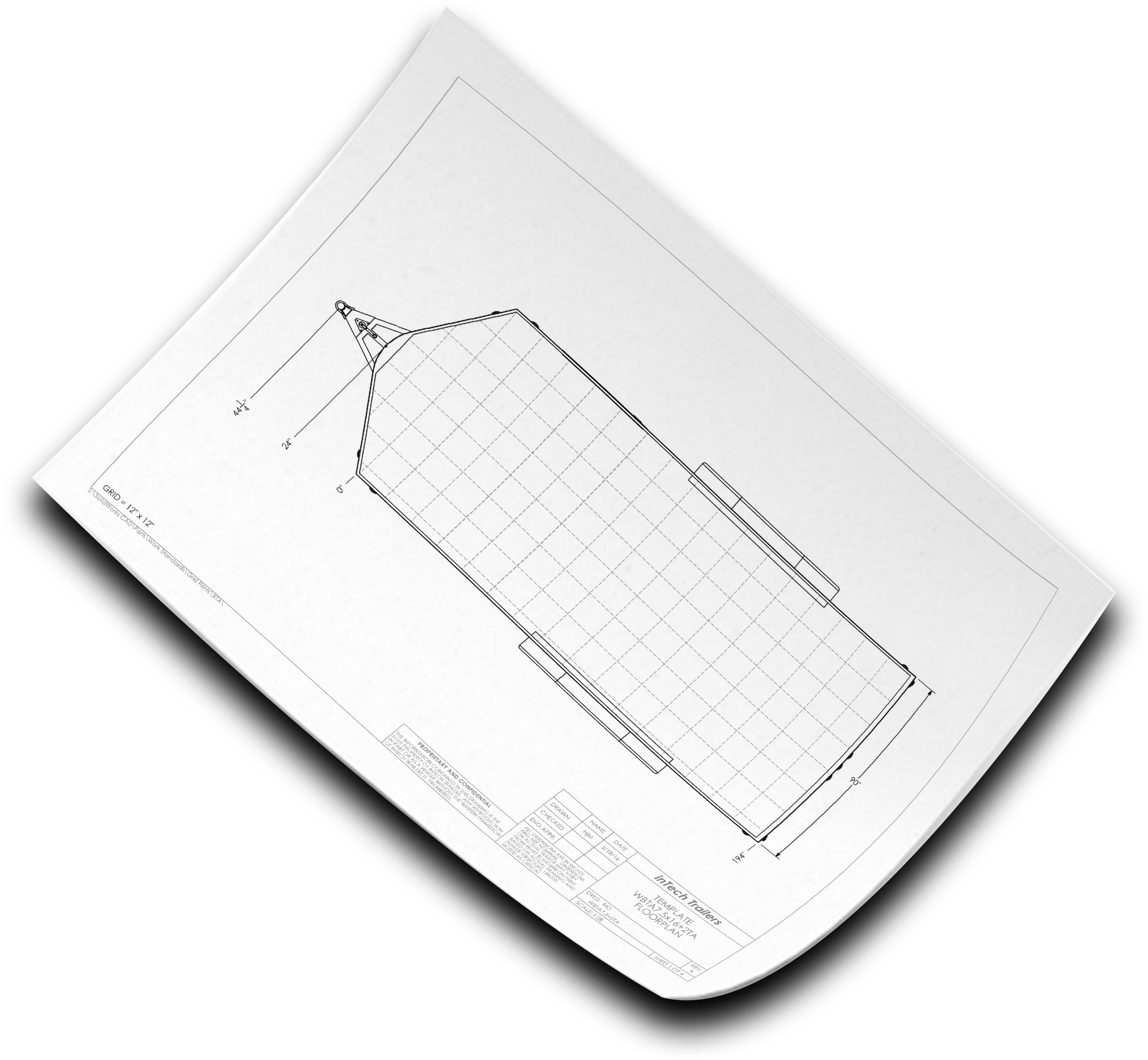 Trailer Engineering Design Prints Layout