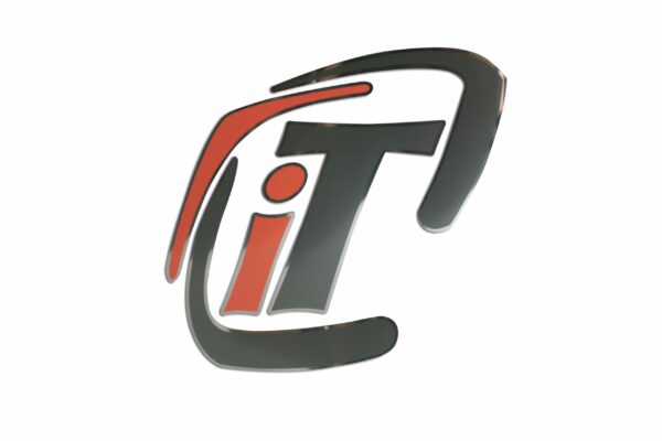 Decal - IT Logo - Raised - Orange / Gray