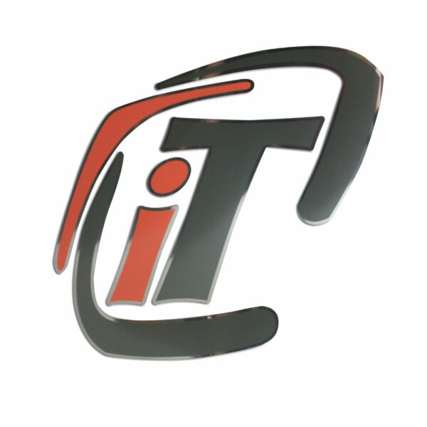 Decal - IT Logo - Raised - Orange / Gray