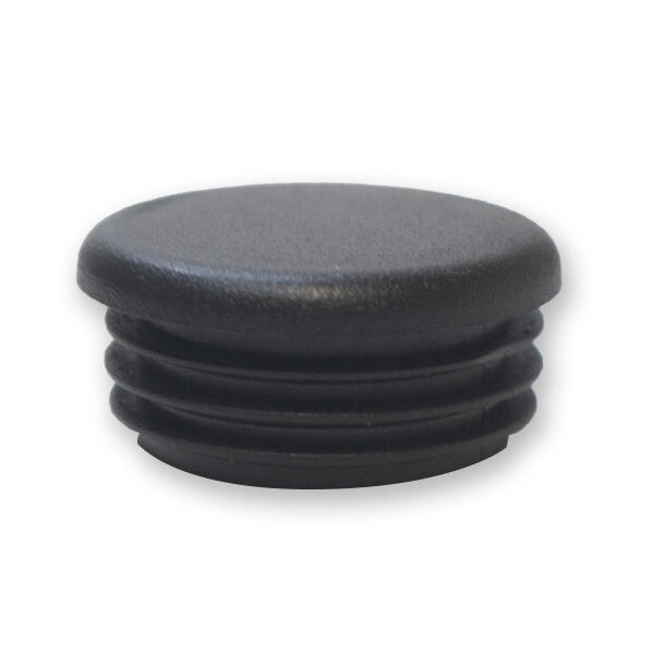 Round Head Black Plug End Cap