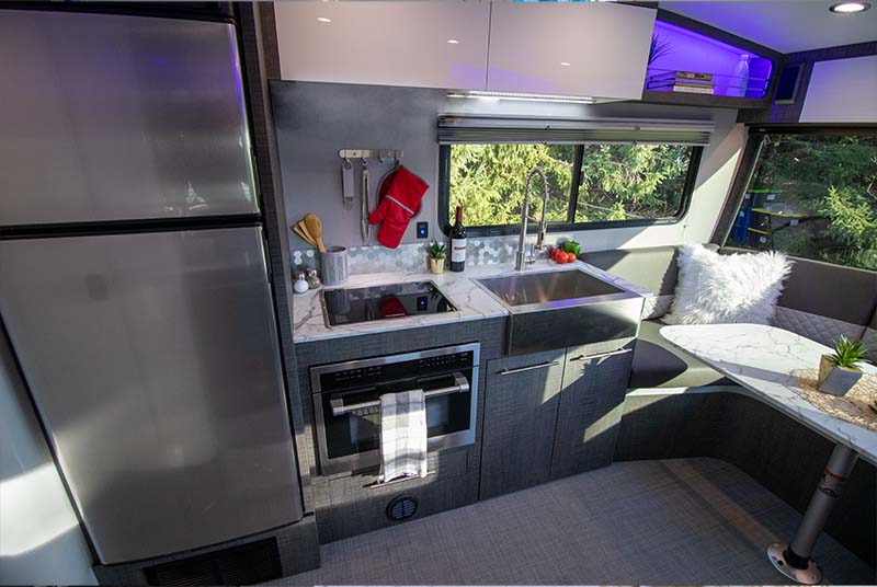 amenities galore, home conveniences camping