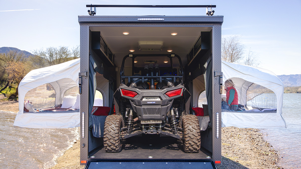 spacious interior tipouts trailer