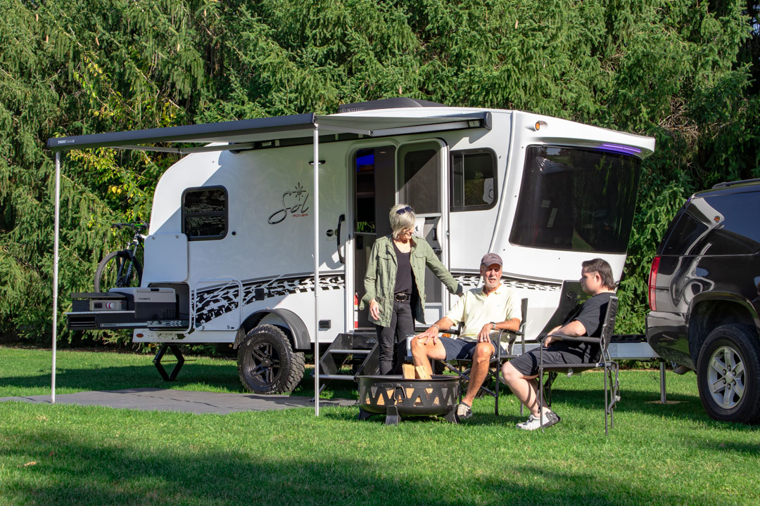 amenities galore, home conveniences camping