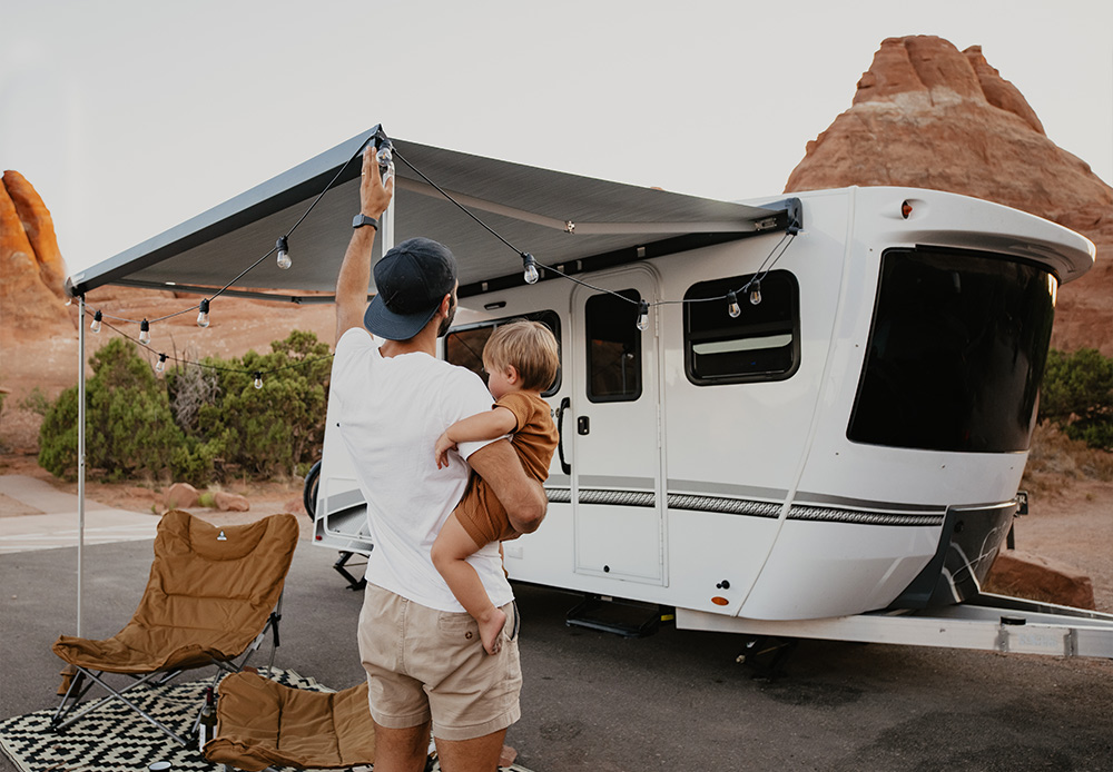 amenities galore, home conveniences camping